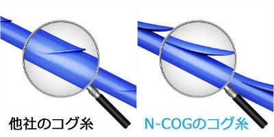 他社のコグ糸 N-COGのコグ糸