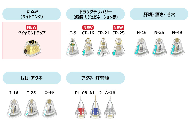 バリエーションの多いチップ