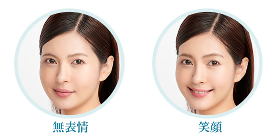 笑顔と無表情