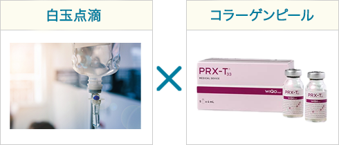 白玉点滴×コラーゲンピール