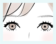 目は顔全体の印象のイメージ