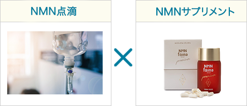 NMN点滴×NMNサプリメント