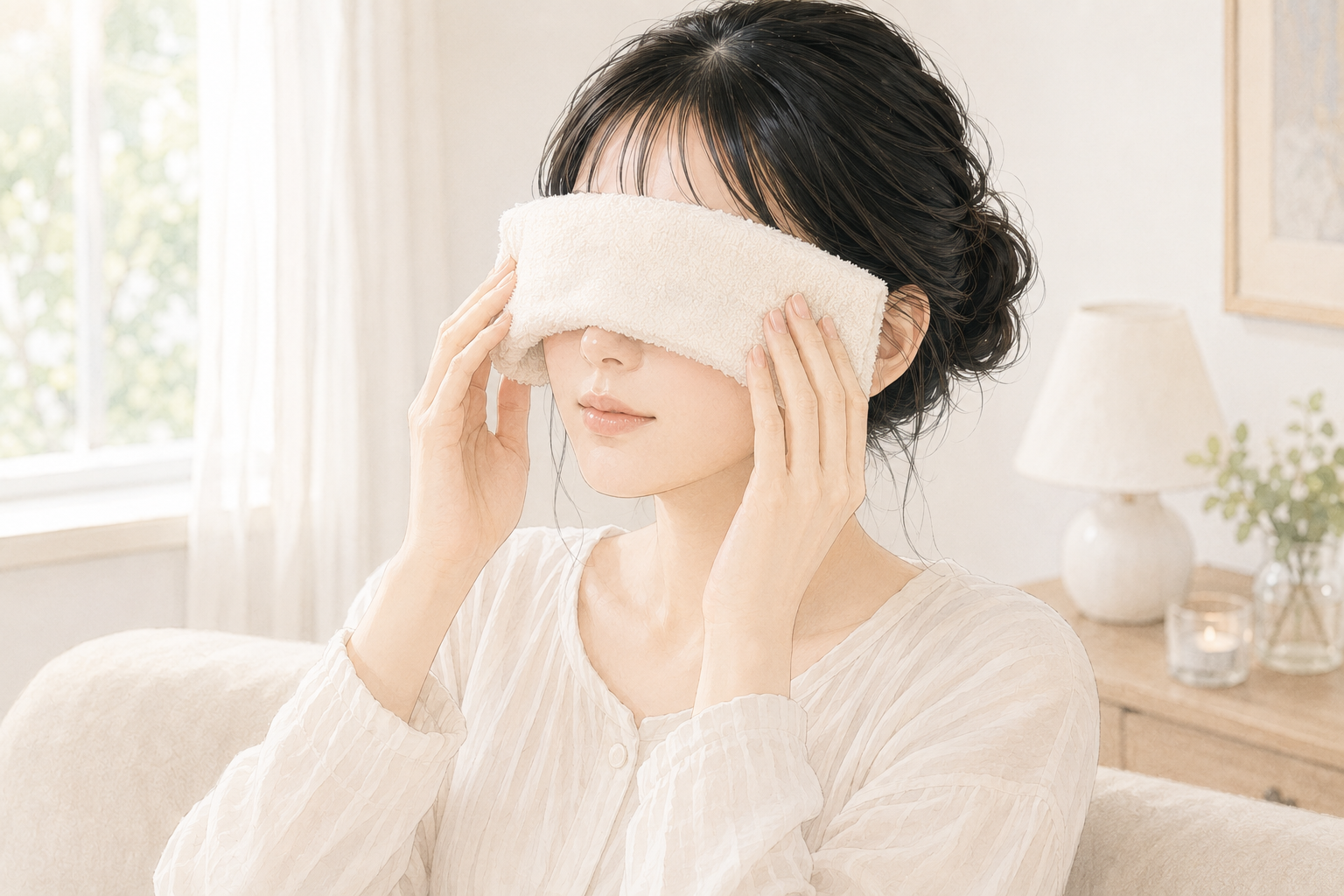 むくみをケアしてまぶたをすっきりさせる