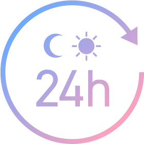 24時間サポート